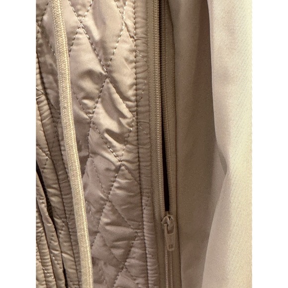 Avec Las Filles Trench Coat Removable Hood SzM Work Brunch Business Jeans Nwot - Picture 4 of 12